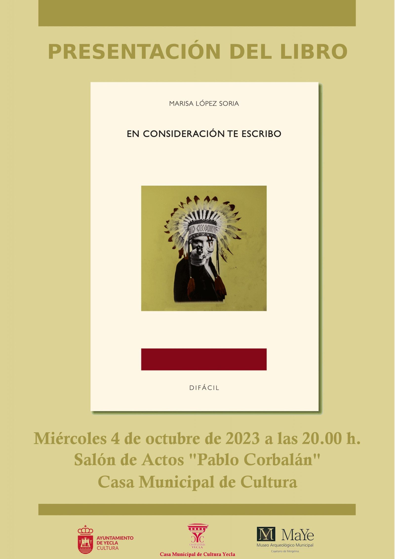 Presentación del libro «En consideración te escribo»